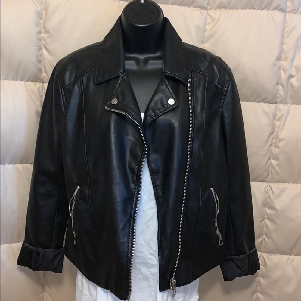 Faux leather jacket